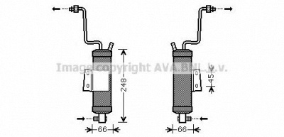 AVA QUALITY COOLING jed036 -  Осушитель, кондиционер